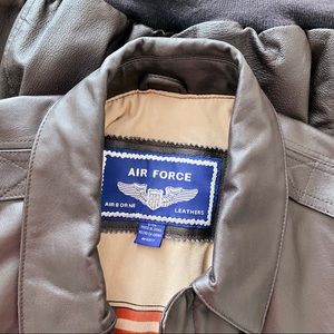 Air Force A-2 GENUINE Brown Leather Bomber Jacket